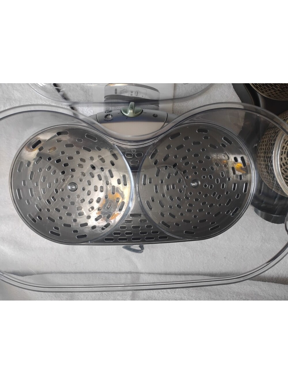 Emeril Turbo Double Steamer 9.5L T-Fal Emerilware With Booklet And Rice Cup - Picture 7 of 8